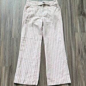 Elevenses Anthropologie Wide Leg Sailor Pants Linen Sz 4 Excellent